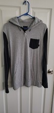 QUIKSILVER LONG SLEEVE HOODIE SHIRT SIZE MEDIUM