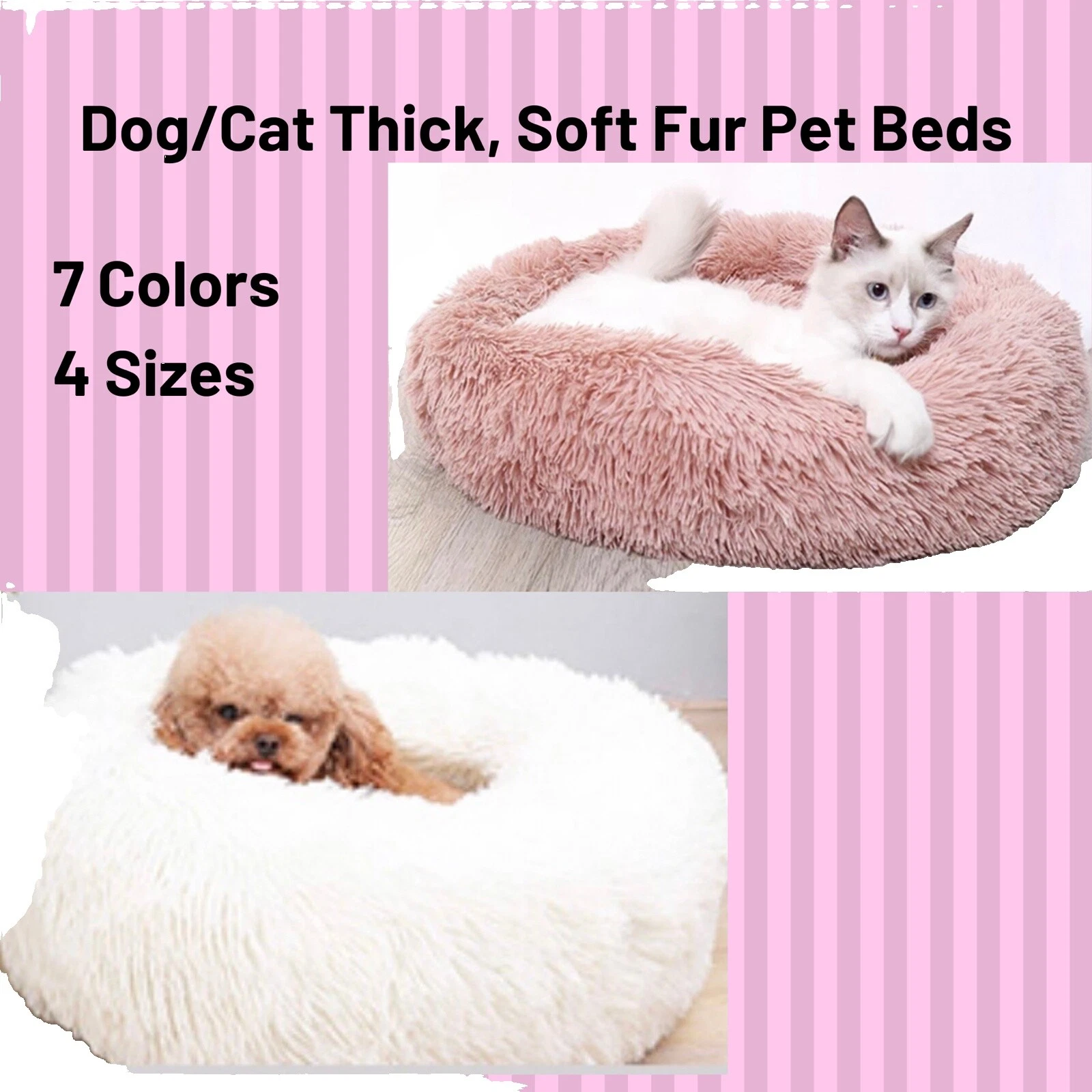 Fur Machine Washable Dog Pillows