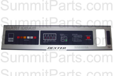 T600 NAMEPLATE, FRONT LABEL FOR DEXTER WASHER - 9412-076-006