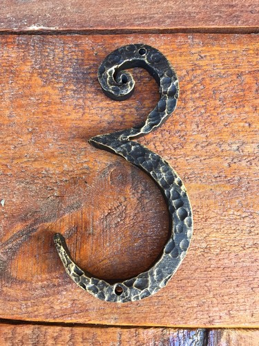 Handgeschmiedete Zahlen Adresse Zeichen Charms Aufnäher - Bild 8 von 10