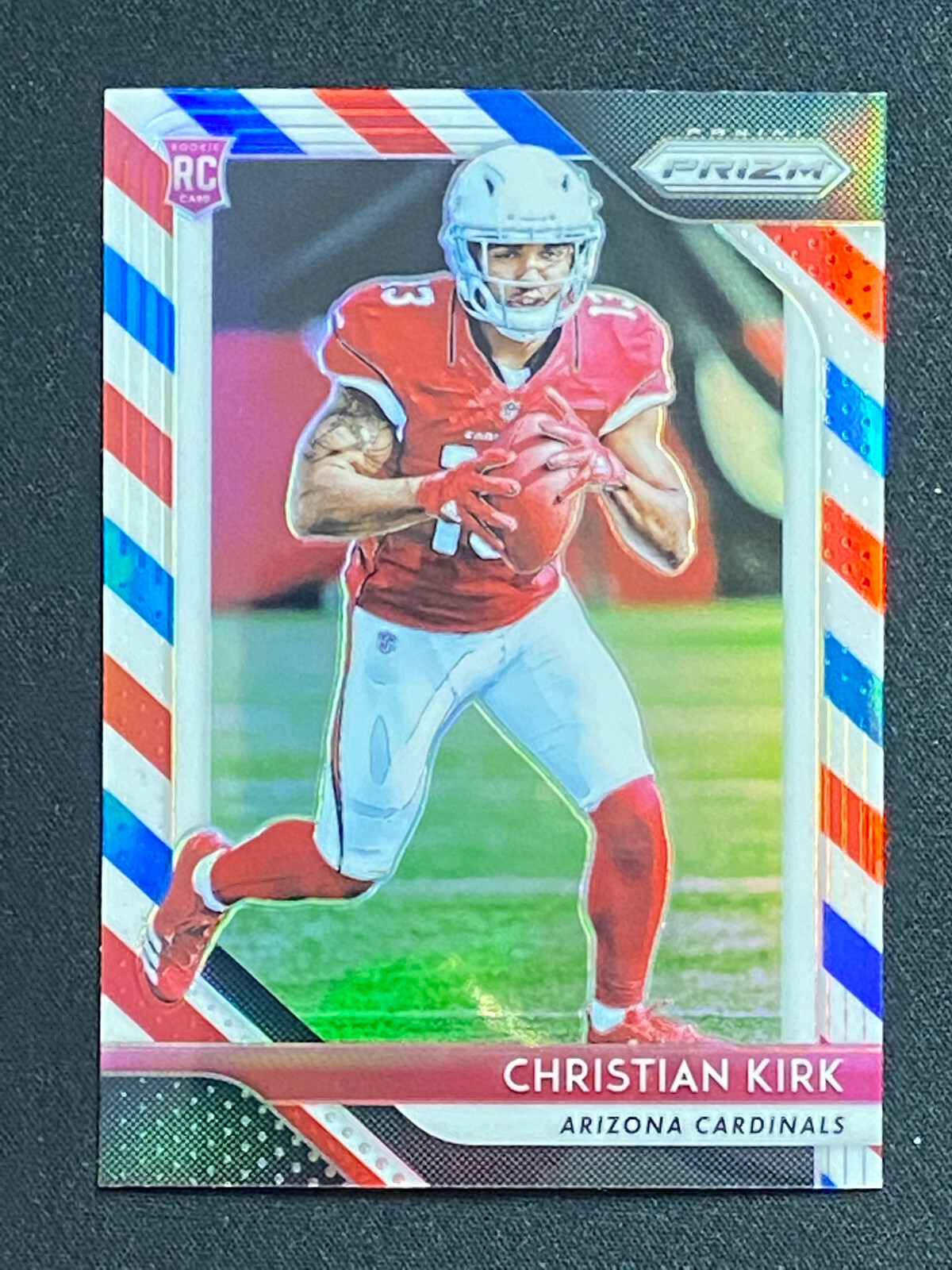 2018 PRIZM CHRISTIAN KIRK RC RED WHITE BLUE ARIZONA CARDINALS 219 TEXAS A&M AGGI