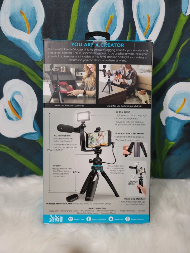 Bower Ultimate Vlogger Kit Smartphone Vlogging Setup WA-VLEKIT2 - Image 2 of 4