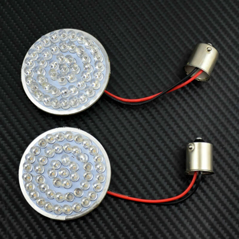 2'' 1156 Bullet Turn Signal Red LED Light Fit For Sportster Softail Touring 2014 - Image 3 of 4