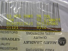 50 Mil-Spec Allen Bradley  RCR07G136JS  13 Meg 1/4W 5% Carbon Comp Resistors
