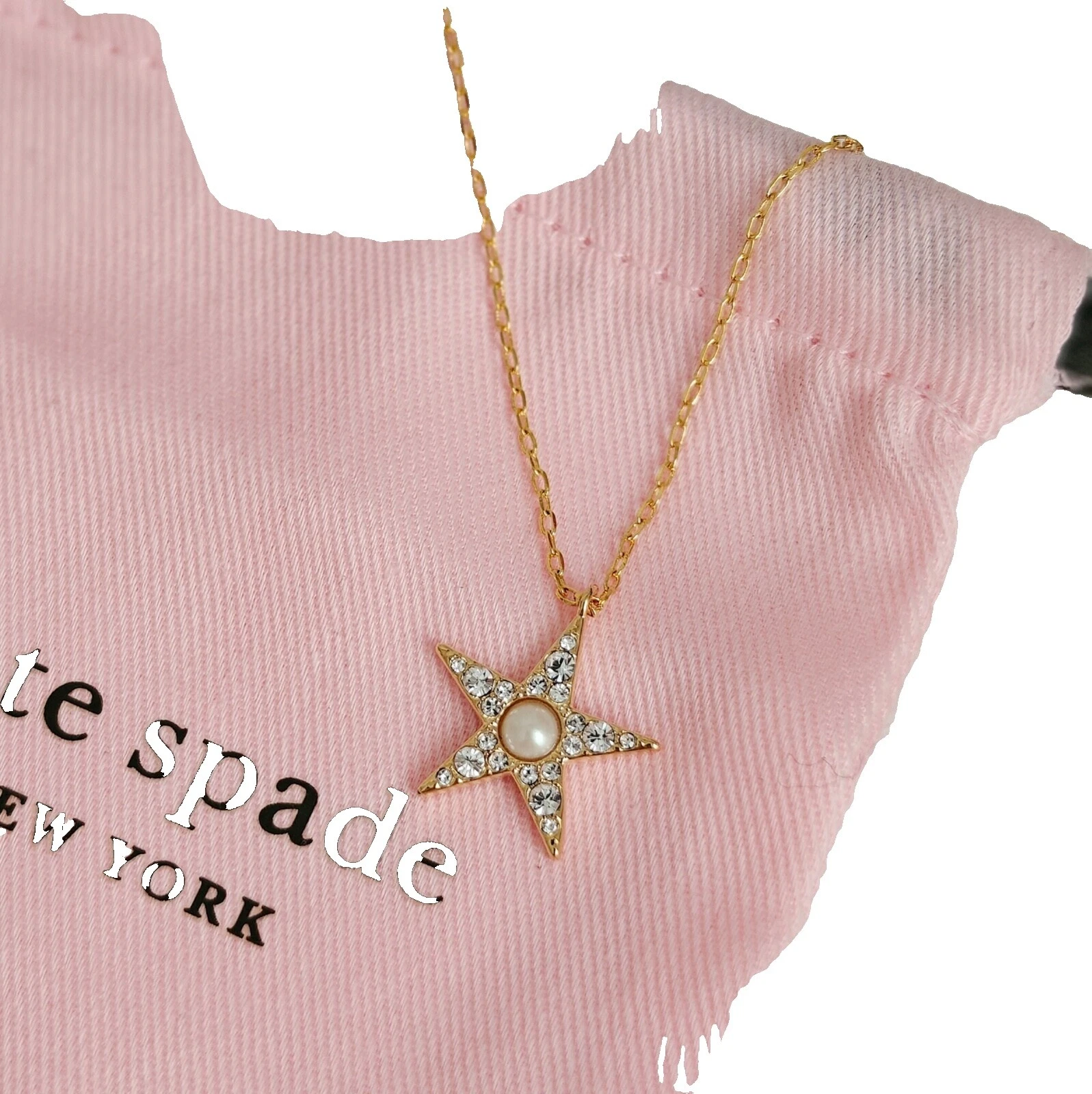 Kate Spade New York ouro amarelo de Madeira Fashion Colares e pingentes