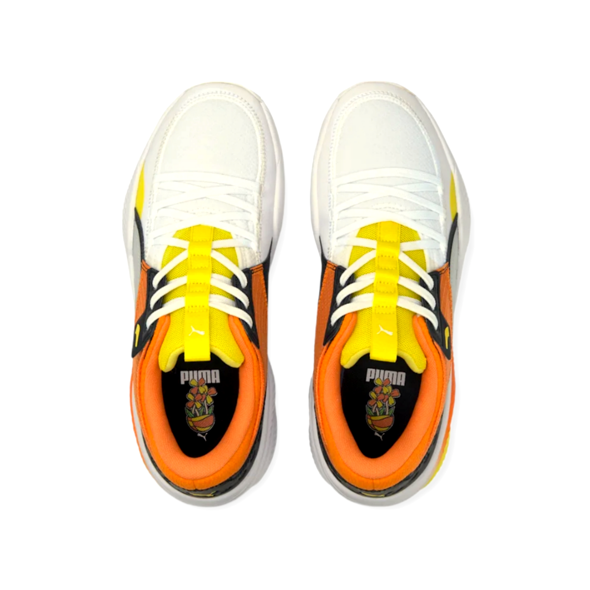 PUMA Court Rider Court Crush 54th Street Basketball Shoes White / Carrot  Size 11 | eBay