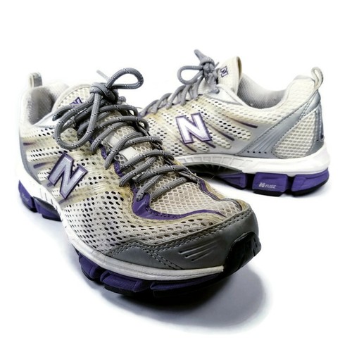 New Balance N Fuse 710 Womens Sz 7 B White Gray Purple Running Training  Shoes | eBay