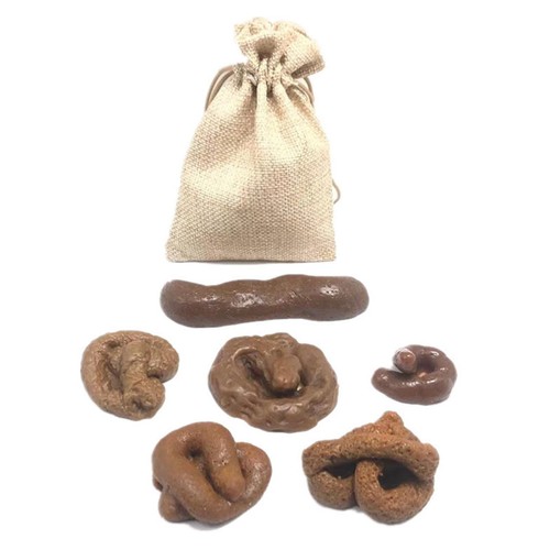 6* Realistic Soft Fake Dog Poop,Pranks Gag Joke/Party Gift Toys Poo TPR-Rubber