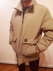 beige carhartt jacket