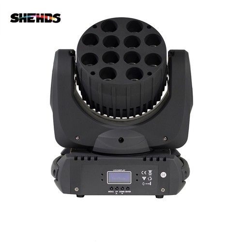 12x12W LED Beam RGBW Moving Head Lighting DMX DJ Disco Party Stage Wash Light - Picture 2 of 14