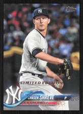 2018 Topps CHASEN SHREVE Limited Edition NEW YORK YANKEES card 1,000 made #497