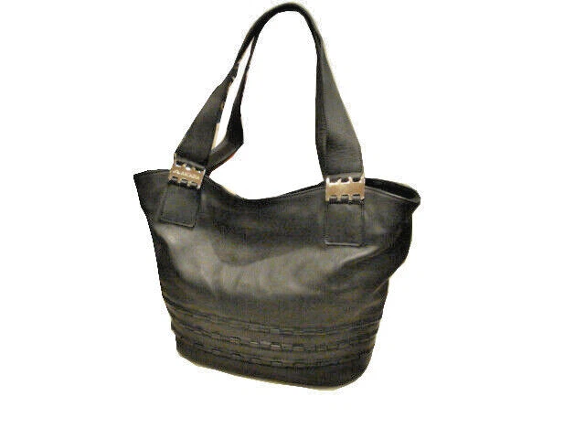 Arcadia Sac de Dame Cuir Noir porté Epaule Occasion - Photo 1/4