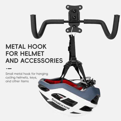 ROCKBROS Bicycle Wall Hanger Retractable Parking Stand Carbon Steel Storage Rack - Picture 10 of 11