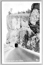 Oneonta Bluff And Tunnel Eddy Photo One Car Lane C1924 RPPC Postcard J19