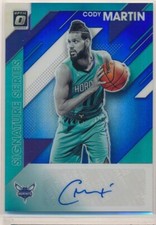 2019 Panini Optic Blue Prizm 03/25 Cody Martin Rookie Auto RC Signature #SS-CMT