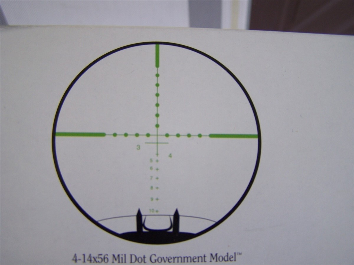 Springfield Armory 4-14x56mm Rifle Scope Lighted Mil-Dot Ret. | eBay
