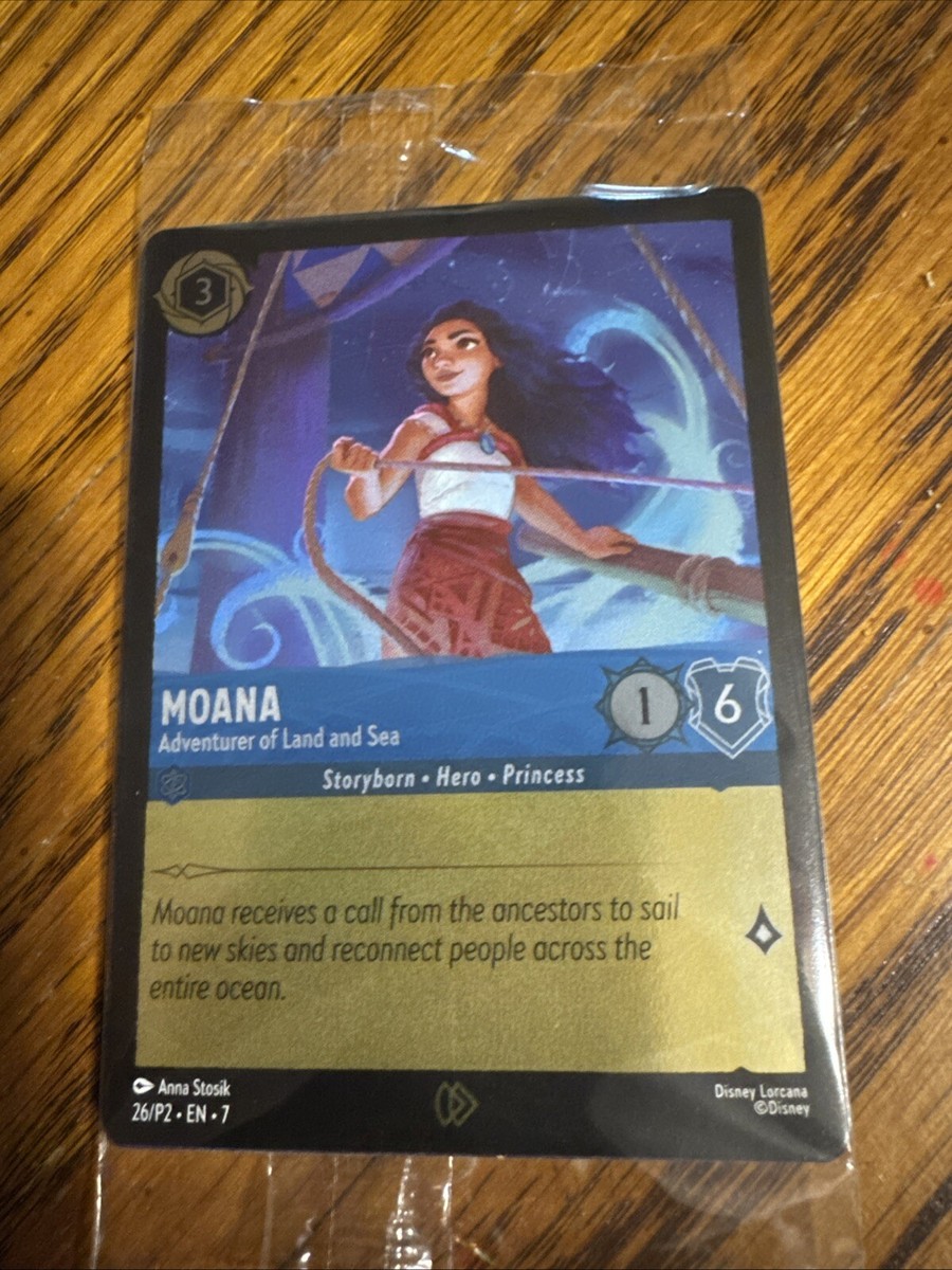 moana 2 lorcana promo card Disney Lorcana TCG Moana 26/P2 Promo CINEMARK MOVIE Trusted 26+yrs on  eBay!!