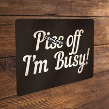 DO NOT DISTURB Polite Notice Hanging Plaque Wall Door Man Cave Do Not Enter Sign