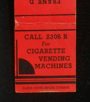 cigarette vending machine ebay Rowe Coin-Op Promo Flyer original 2 sided vintage cigarette machine | eBay