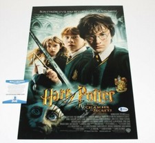 DANIEL RADCLIFFE SIGNED HARRY POTTER AND THE CHAMBER OF SECRETS' POSTER BAS COA