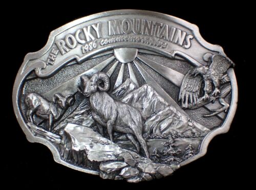 1986 ROCKY MOUNTAINS GEDENKGÜRTELSCHNALLE ~ TOLL AUSSEN ~ #261/2500