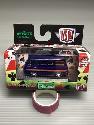 LE 3,480 Pcs M2 Wild Cards WC13 1965 Ford Falcon Club Wagon Blue 1:64 w/Box