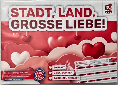 Stadt Land Fluss Grosse Liebe Rudy Games Partyspiel iOS Android App Logikspiel