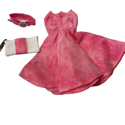 Barbie Doll Clone Seamstress Made Pink Halter Dress with Belt & Purse | eBay Barbie Doll Clone Seamstress Made Pink Halter Dress with Belt & Purse | eBay