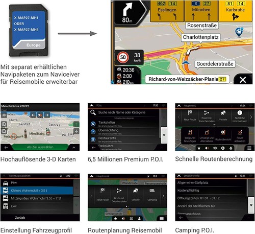 XZENT X-F275 Autoradio kompatibel mit Fiat Ducato III 250, 251, X290 Serie 8  - Bild 5 von 9