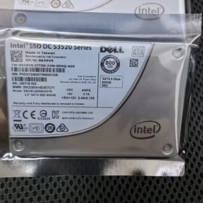 dell intel 800gb 2.5 800GB SSD Intel DC S3520 6Gb/s 2.5" DELL SATA SSD SSDSC2BB800G7R DP/N ...