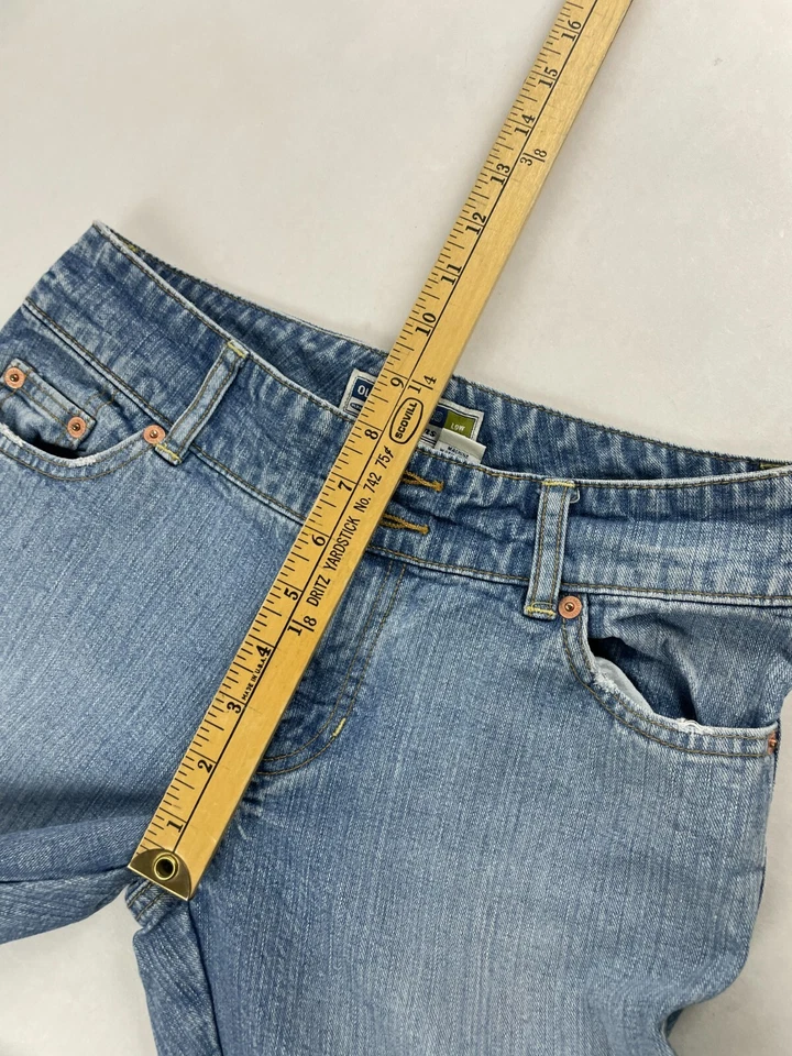 Old Navy Jeans, Junior Size 1, Blue, Denim, Cropped, Pockets, Low Waist - Image 4 of 4
