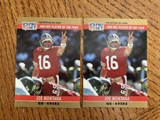 JOE MONTANA 1990 PRO SET ERROR CARD # 2 SUPER RARE 1-OWNER MINT NICE PLEASE READ