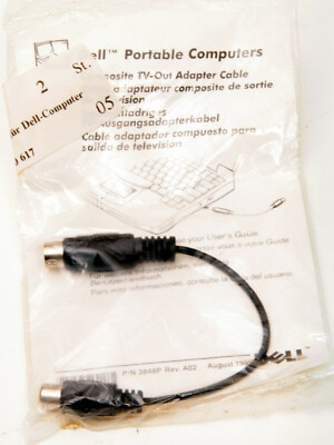 Dell TV-Out Adapter Cable Fernseh-Anschluss für Dell-Laptop oder Desktop