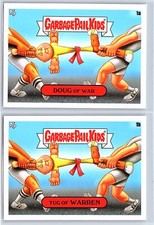 Tug Of War Garbage Pail Kids At Play Spoof Doug & Warren 2 Card Set