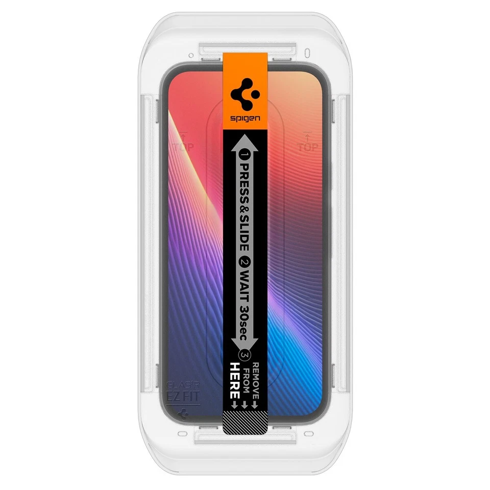 For Google Pixel 9a | Spigen Glas.tR EZ Fit Tempered Glass Screen Protector 2 PK - Image 4 of 4