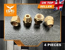 Brass Brake Pipe Fitting 3/8" UNF x 24Tpi Female for 3/16" Pipe x 4x  EMS-HU1A
