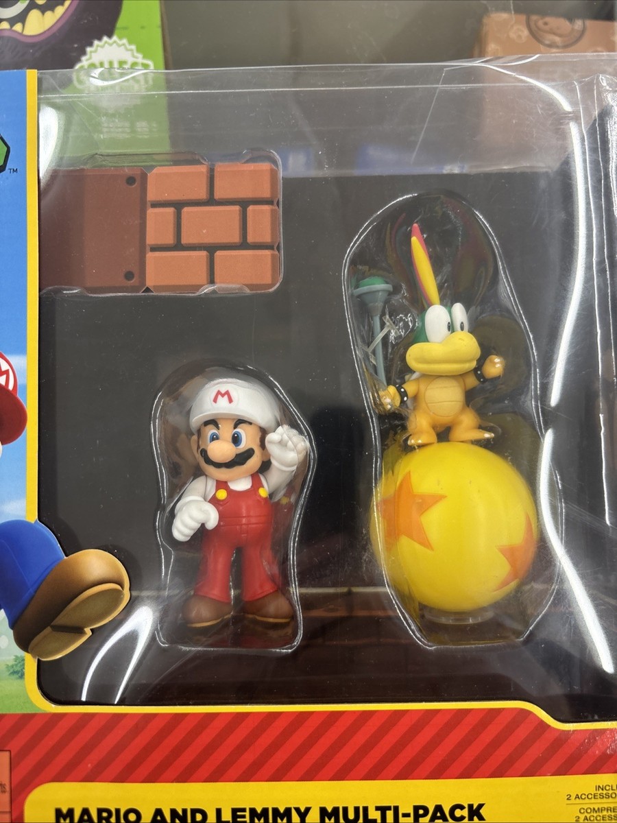 怪奇マリオ 2個セット World of Nintendo Super Mario Series Fire Mario & Lemmy