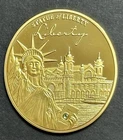 American Mint Statue of Liberty Commemorative Proof Coin Layered in 24k Gold