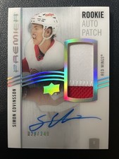 23-24 Premier Hockey Acetate Rookie Auto Patch AR-SE Simon Edvinsson #/249