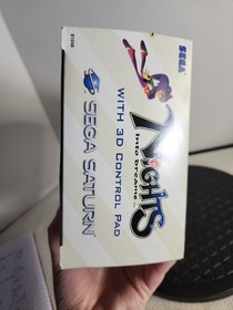 Nights Into Dreams (Sega Saturn) COMPLETE w/ Box manual game control pad EUC