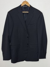 CANALI Modello 13290 Solid Blue Suit Jacket Size 42 L 201