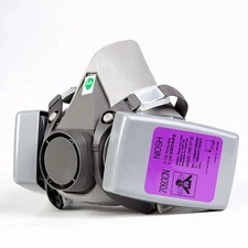 6200 Half Face Gas Respirator Mask with 7093 Filters for Chemicals Spray Paint