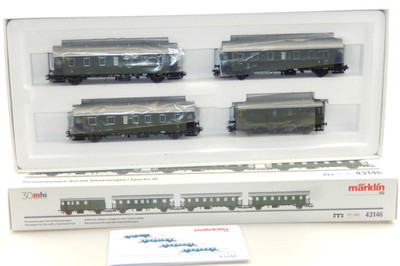 Märklin H0 43146 Personenwagenset mit Steuerwagen der DB - mfx