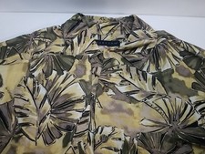 Manhattan Mens Hawaiian Short Sleeve Button Up Shirt Small Floral Rayon