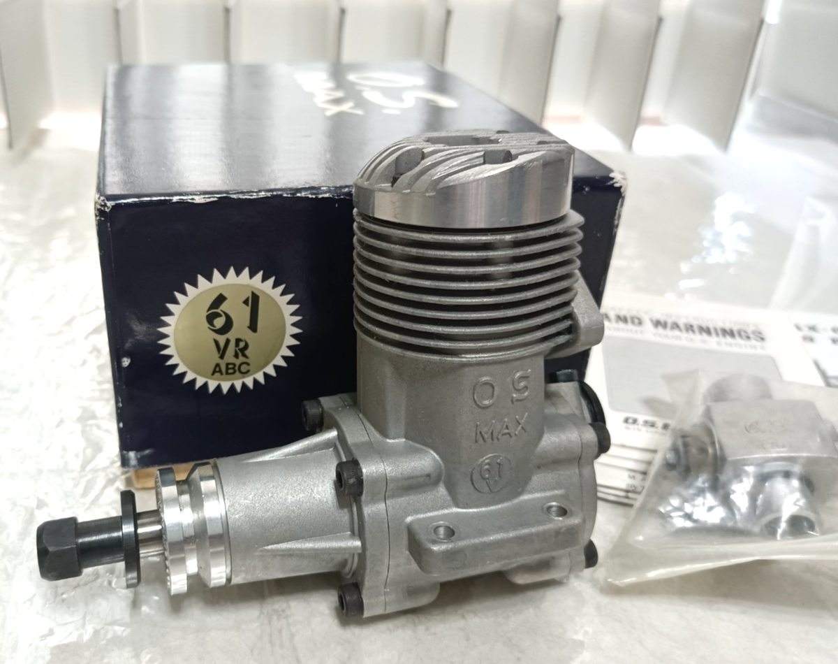 Vintage O.S. Engines MAX-61VR ABC Rear Exhaust RC Engine - Boxed