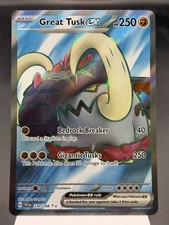 Great Tusk ex 230/198 - Full Art - Scarlet & Violet Pokemon Card MINT