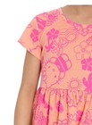 Hello Kitty Girls Salmon Allover Print Short Sleeve Dress Size Medium (8) NWT — photo 3