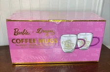 Dragon Glassware x Barbie Coffee Mugs 16oz Set of 2 Barbie Dreamhouse Collection