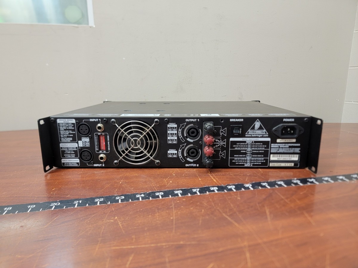 Behringer Europower EP2500 2-Channel Power Amplifier | eBay
