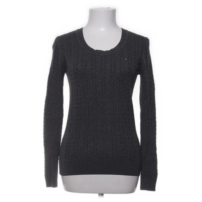 Tommy Hilfiger, Strickpullover, Größe: S, Grau, Baumwolle, Zopfstrick #wKG